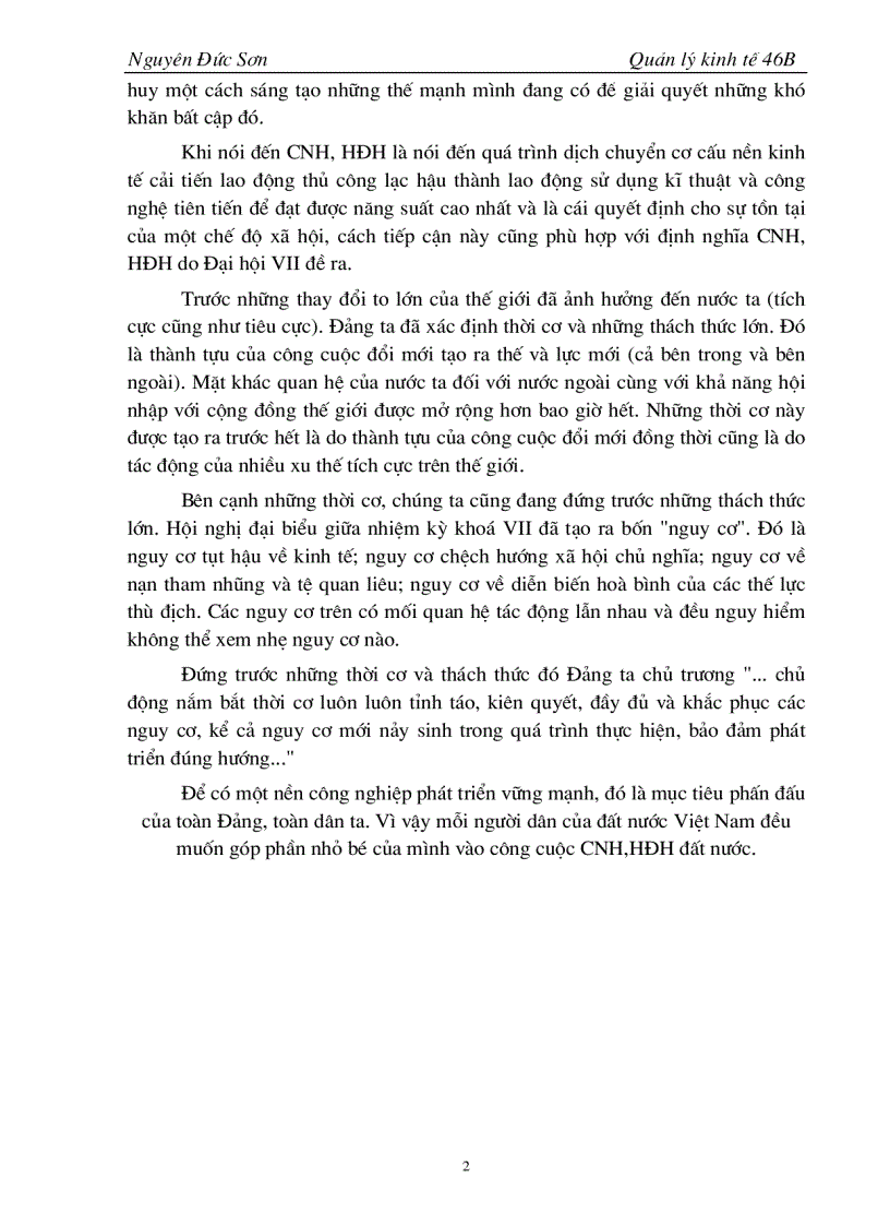 image for page .thực trạng quá trình thực hiện công nghiệp hoá - hiện đại hoá ở nước ta.