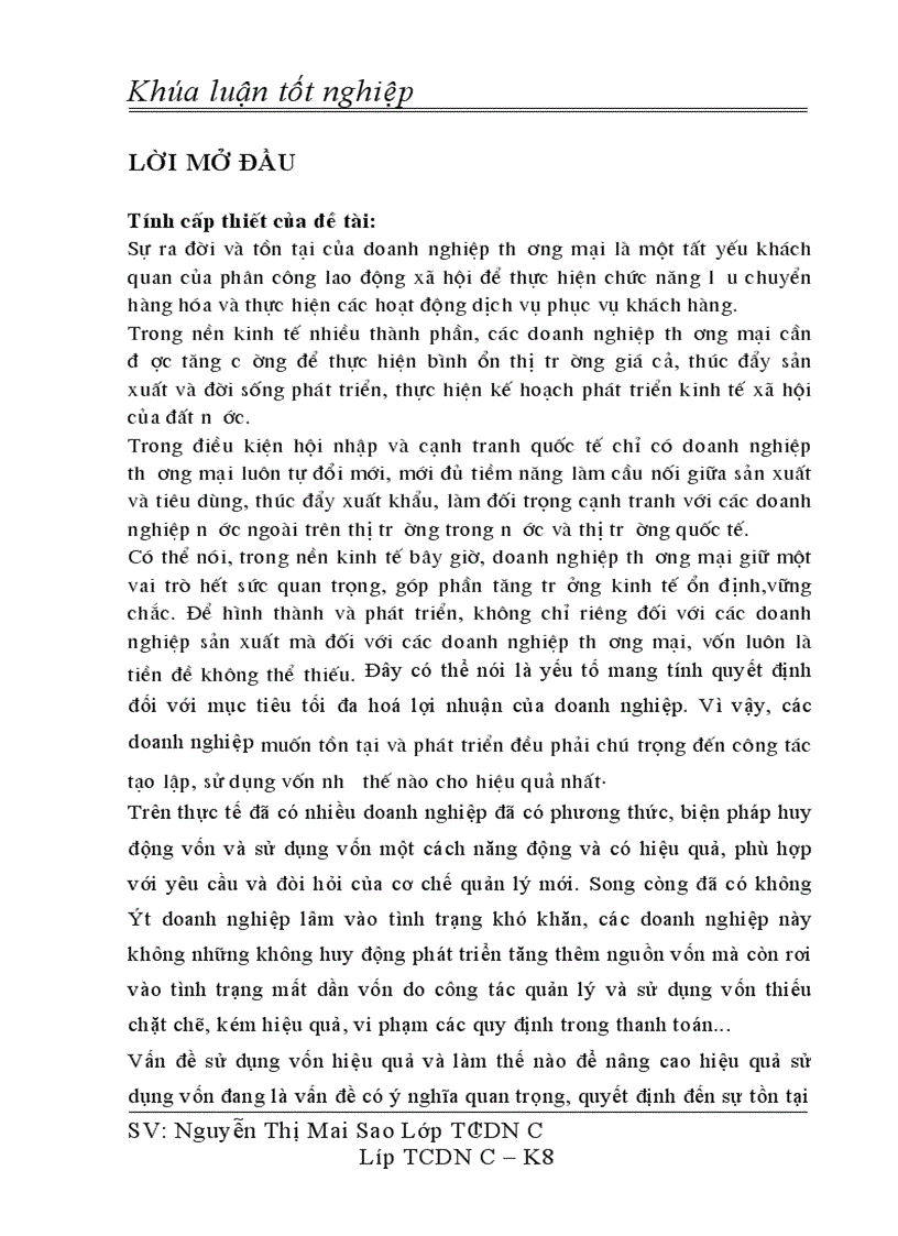 image for page Thực trạng tổ chức quản lý và sử dụng vốn tại doanh nghiệp tư nhân Thành Trang