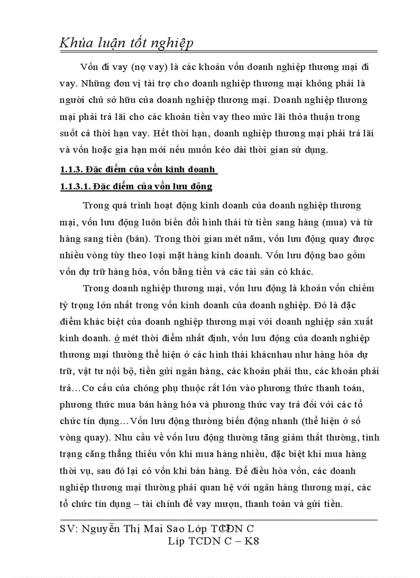 image for page Thực trạng tổ chức quản lý và sử dụng vốn tại doanh nghiệp tư nhân Thành Trang