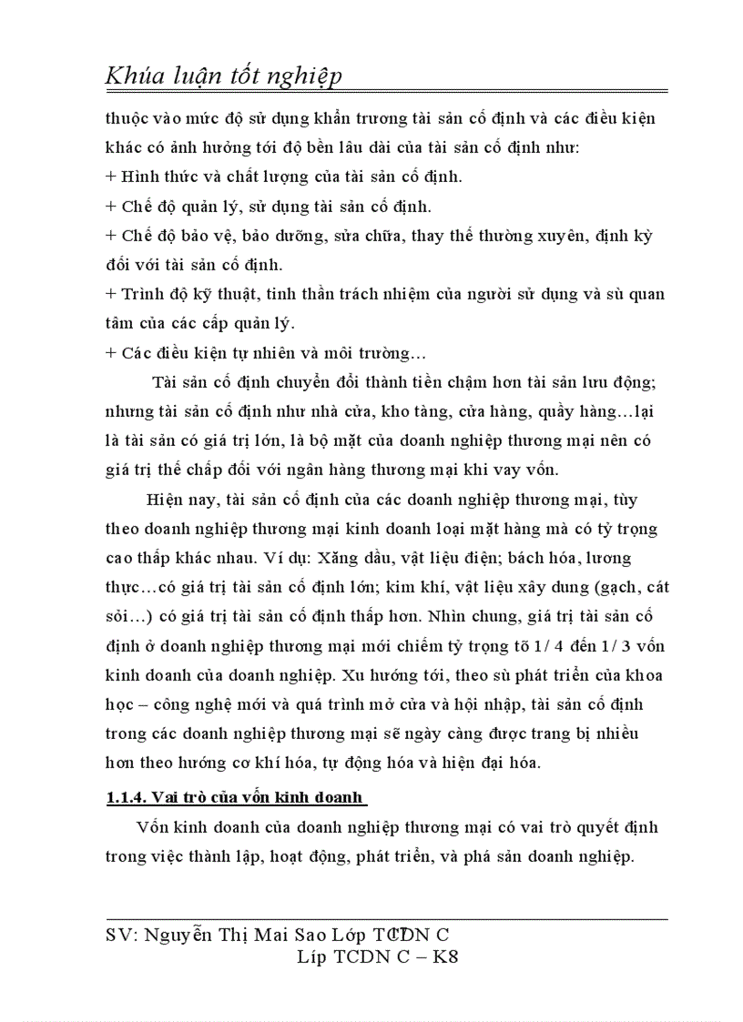 image for page Thực trạng tổ chức quản lý và sử dụng vốn tại doanh nghiệp tư nhân Thành Trang