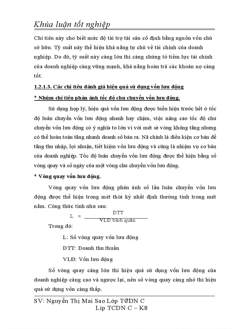 image for page Thực trạng tổ chức quản lý và sử dụng vốn tại doanh nghiệp tư nhân Thành Trang