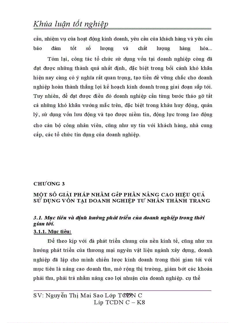 image for page Thực trạng tổ chức quản lý và sử dụng vốn tại doanh nghiệp tư nhân Thành Trang