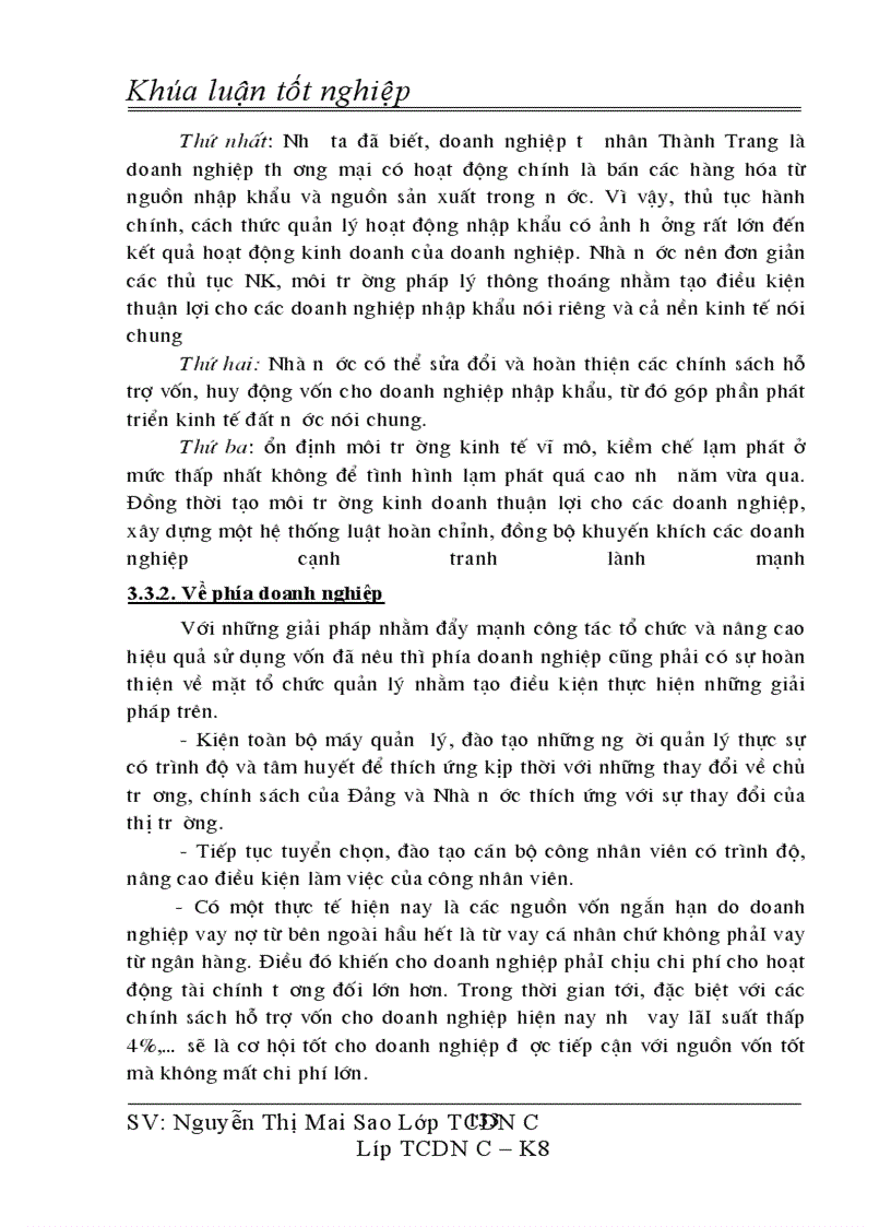 image for page Thực trạng tổ chức quản lý và sử dụng vốn tại doanh nghiệp tư nhân Thành Trang