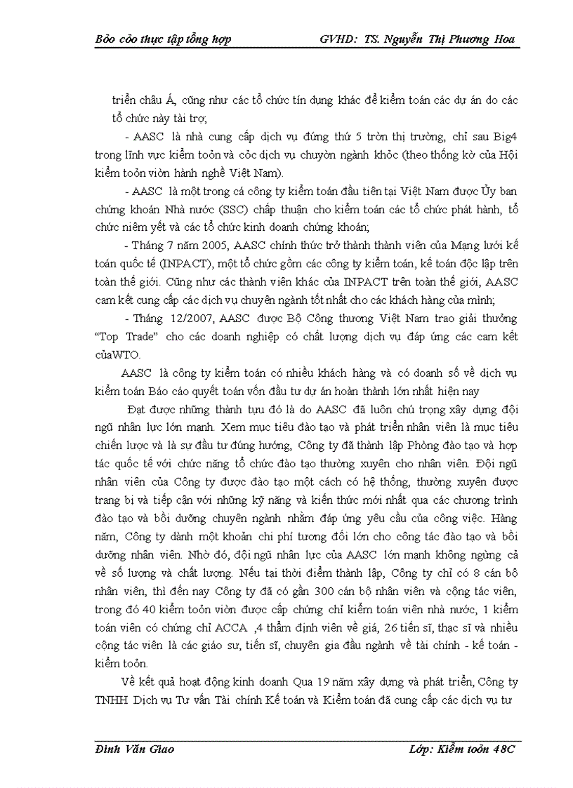 Giải pháp hoàn thiện hoạt động của công ty TNHH Dịch vụ tư vấn tài chính kế toán và kiểm toán-AASC