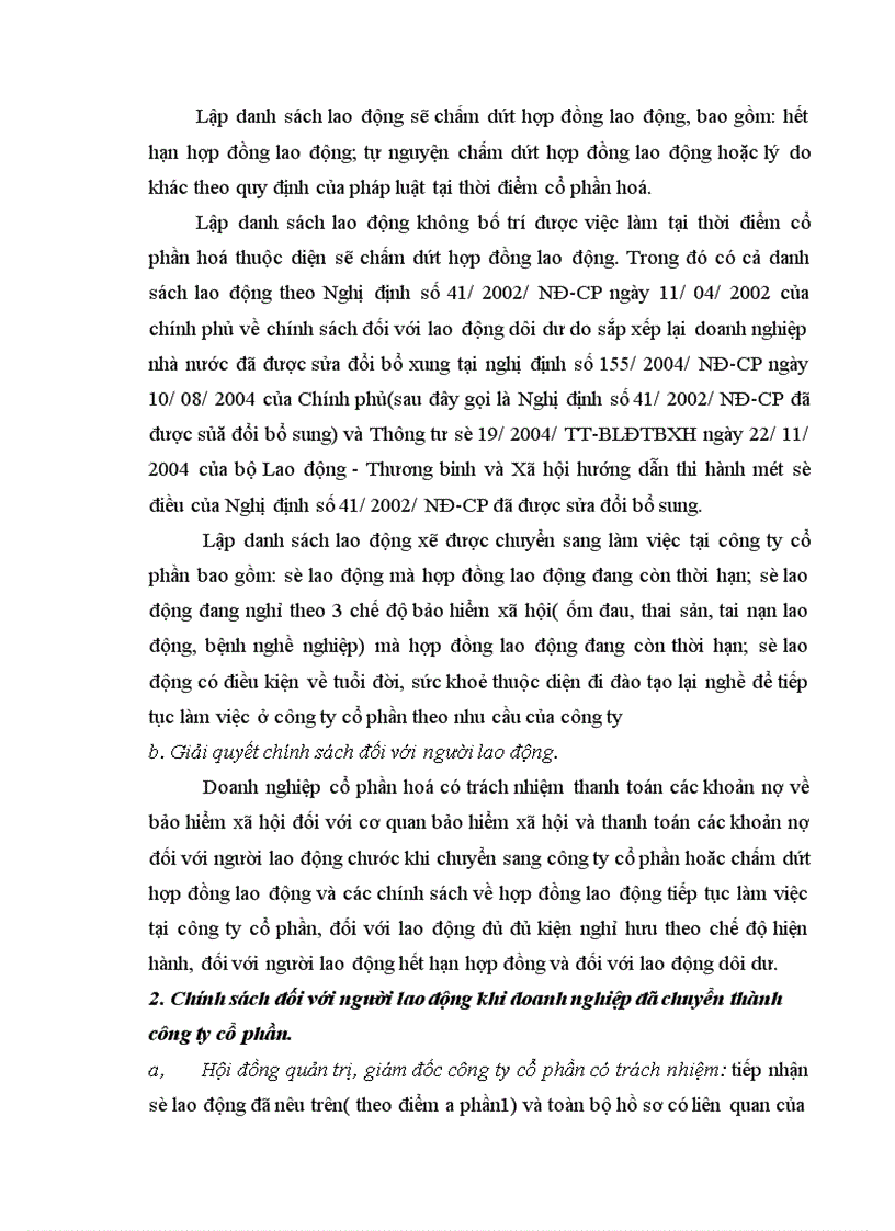image for page Những vấn đề pháp lý về chính sách đối với người lao động trong quá trình cổ phần hoá Công ty Vật tư Thuỷ sản Hạ Long