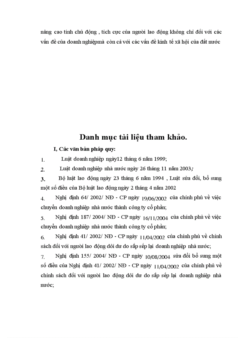 image for page Những vấn đề pháp lý về chính sách đối với người lao động trong quá trình cổ phần hoá Công ty Vật tư Thuỷ sản Hạ Long