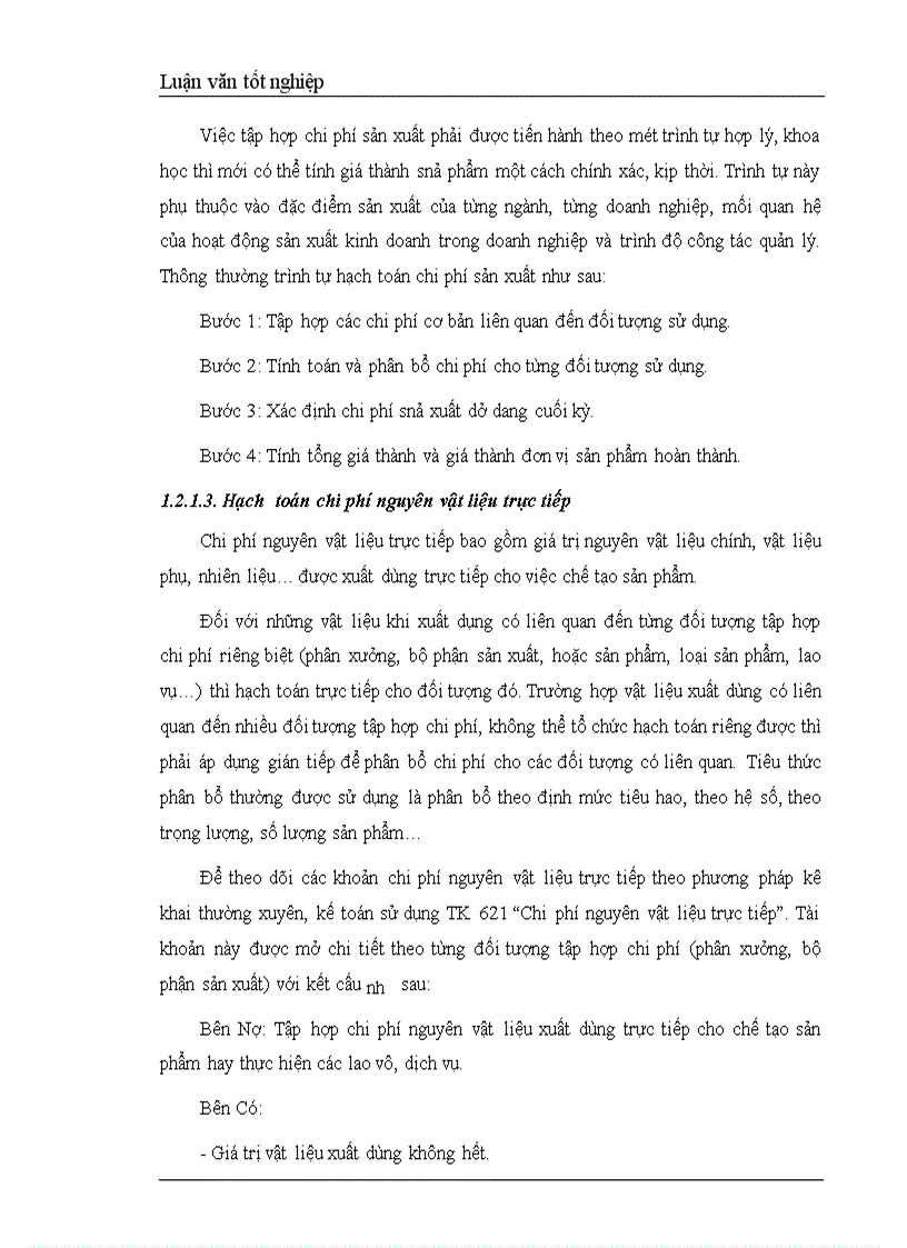 image for page Hoàn thiện hạch toán chi phí sản xuất và tính giá thành sản phẩm tại Công ty Cơ khí xây dựng Đại Mỗ