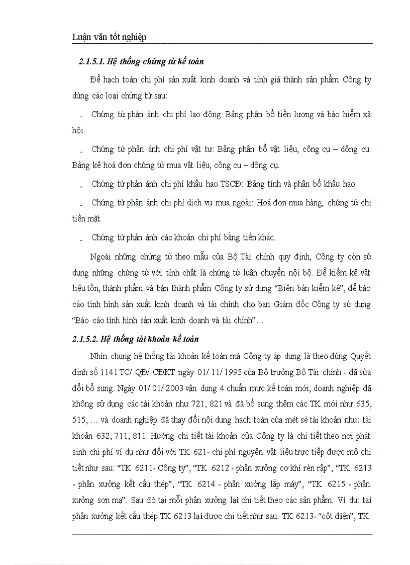 image for page Hoàn thiện hạch toán chi phí sản xuất và tính giá thành sản phẩm tại Công ty Cơ khí xây dựng Đại Mỗ