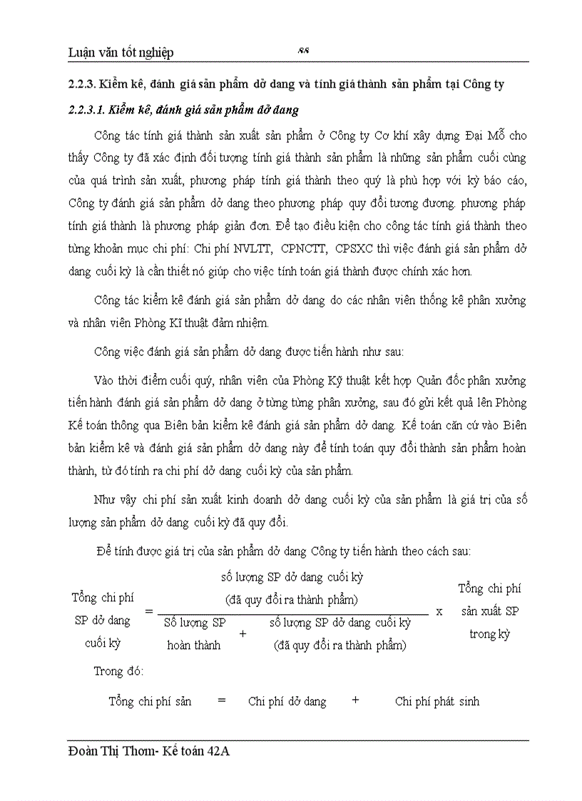 image for page Hoàn thiện hạch toán chi phí sản xuất và tính giá thành sản phẩm tại Công ty Cơ khí xây dựng Đại Mỗ