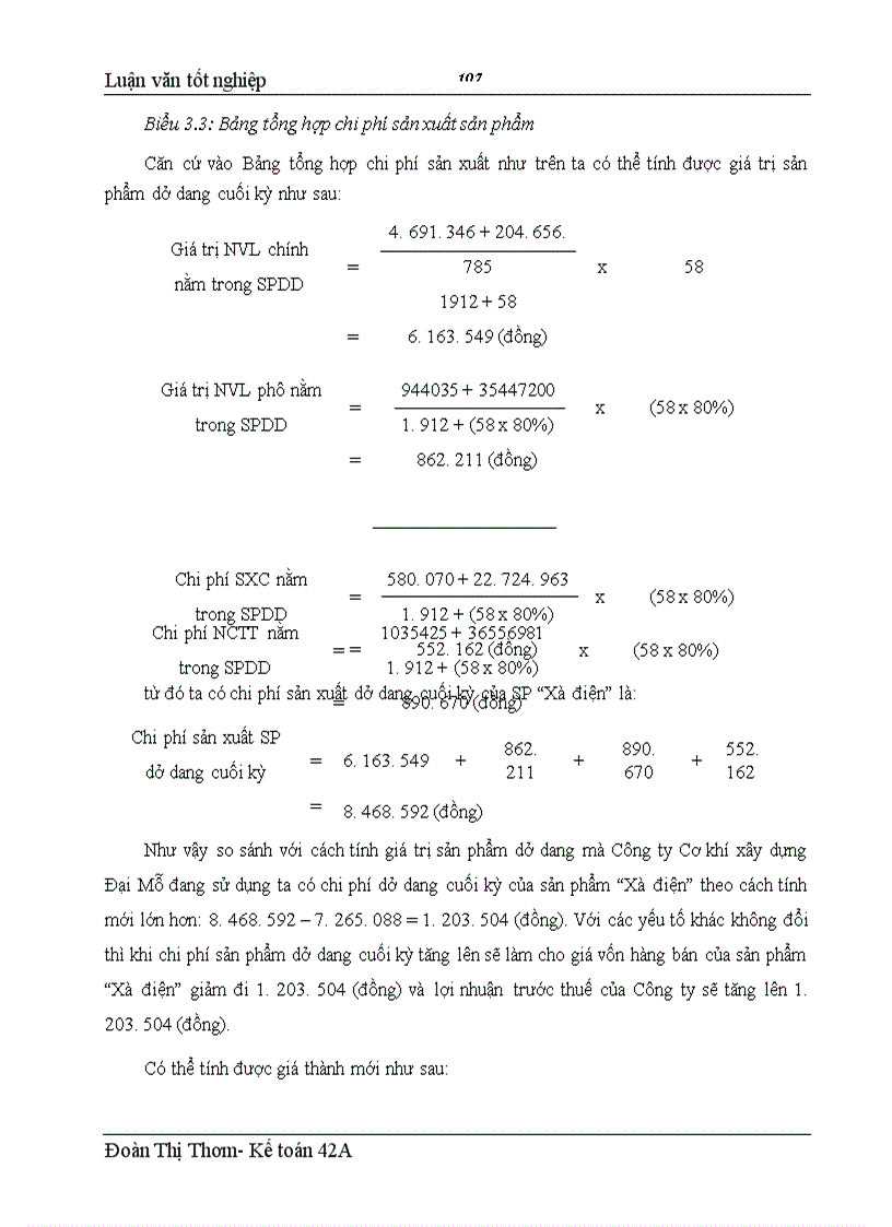 image for page Hoàn thiện hạch toán chi phí sản xuất và tính giá thành sản phẩm tại Công ty Cơ khí xây dựng Đại Mỗ