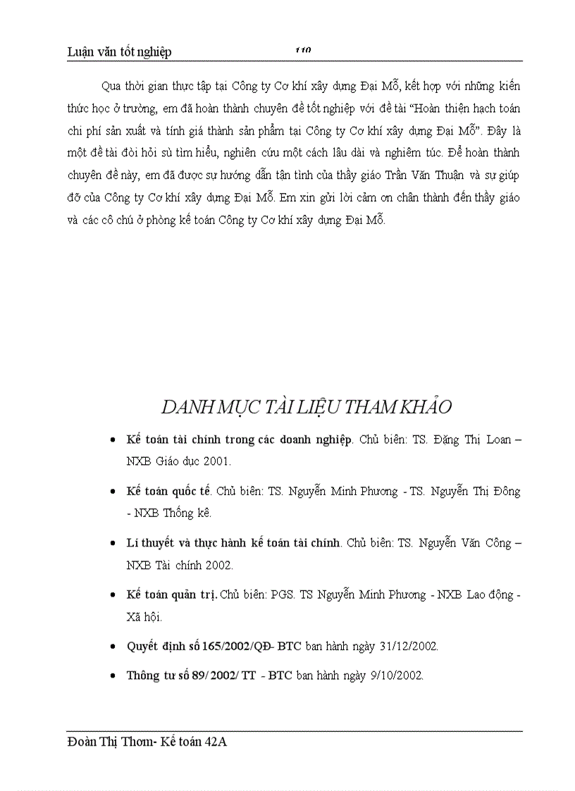 image for page Hoàn thiện hạch toán chi phí sản xuất và tính giá thành sản phẩm tại Công ty Cơ khí xây dựng Đại Mỗ