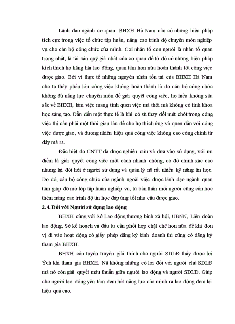 image for page Thực trạng công tác quản lý thu BHXH tại BHXH Tỉnh Hà Nam từ 1998 đến 2005.