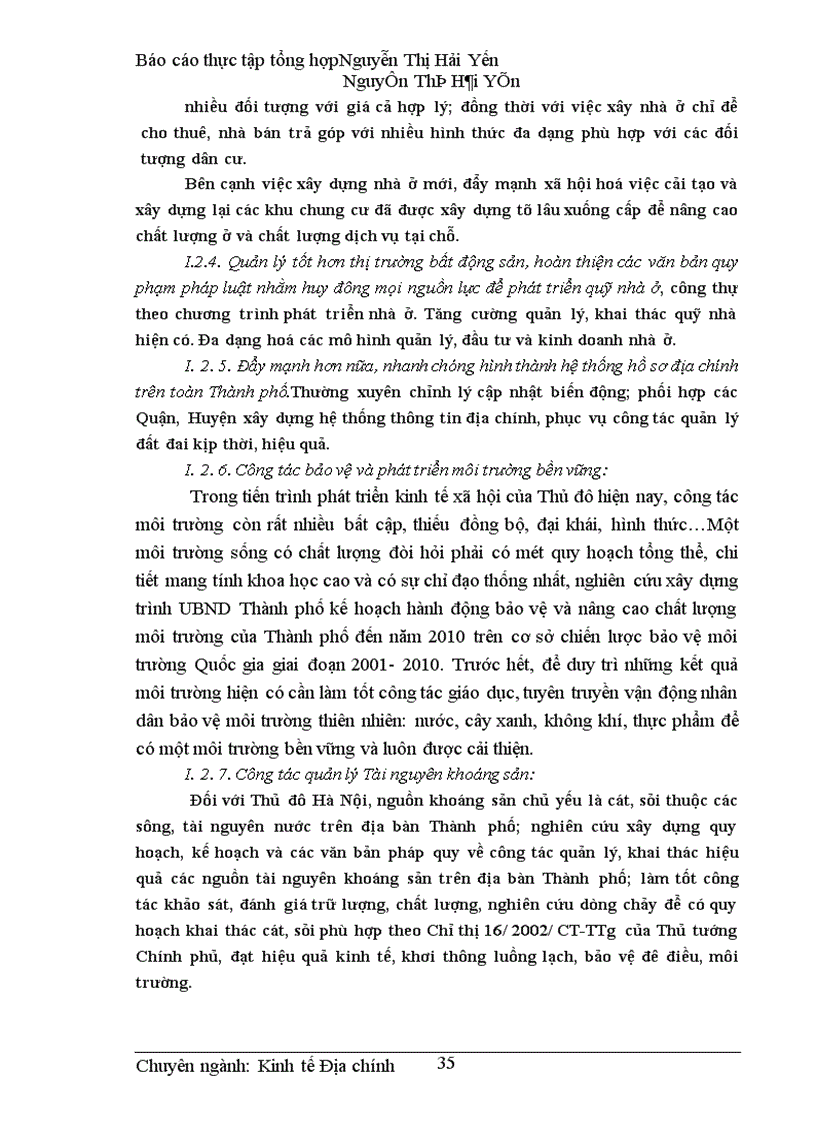 image for page Báo cáo thực tập Sở Tài nguyên, MôI trường và Nhà đất Hà Nội