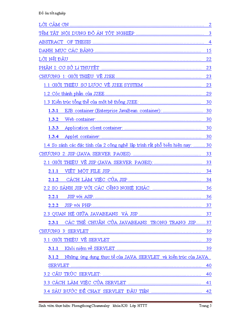 image for page Tìm hiểu công nghệ J2EE và phát triển ứng dụng Website giới thiệu du lịch ở Lào.