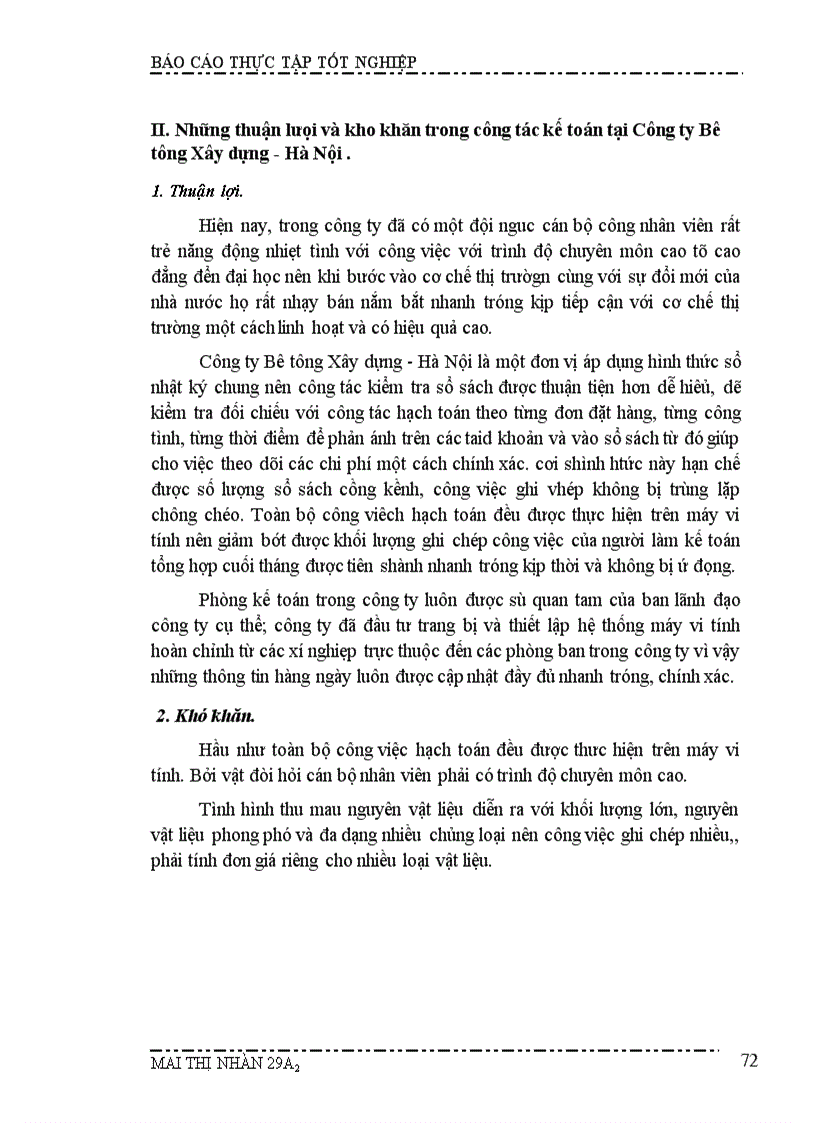 image for page Kế toán nguyên vật liệu, công cụ dụng cụ tại Công ty Bê tông Xây dựng - Hà Nội