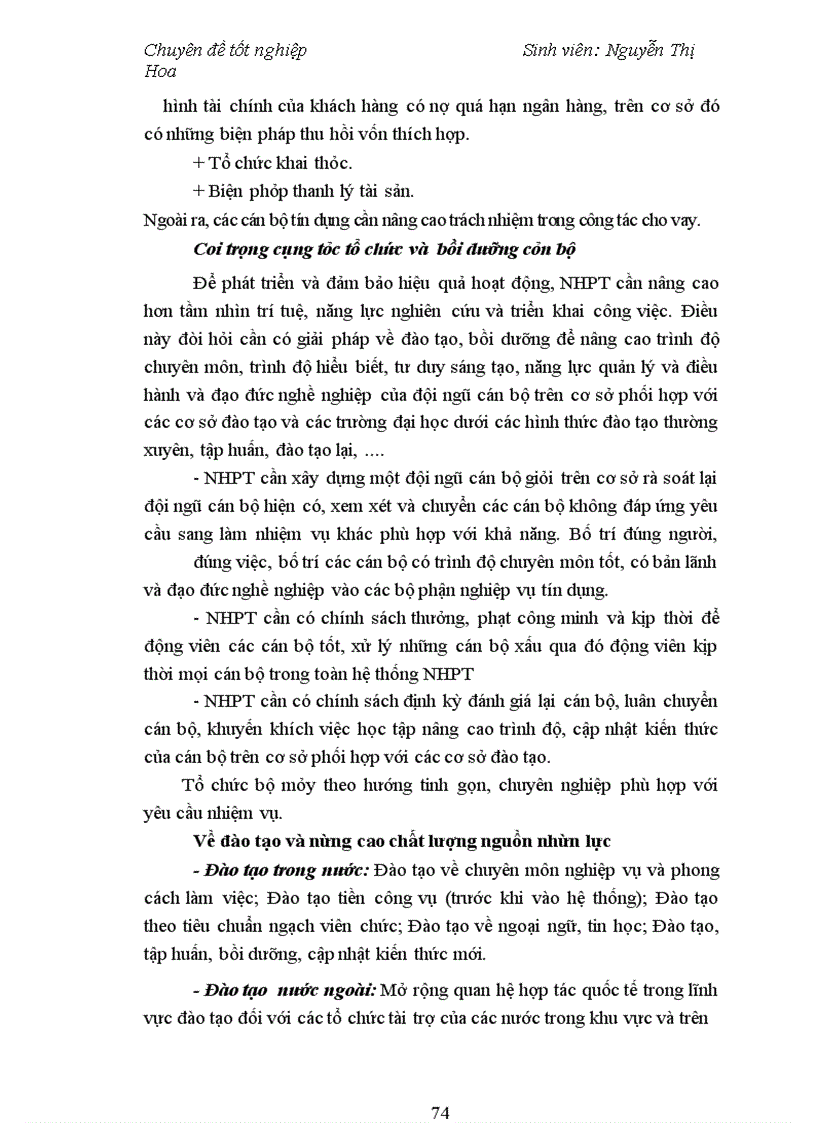 image for page Giải pháp nâng cao chất lượng cho vay các doanh nghiệp nhỏ và vừa tại Chi nhánh Ngân hàng phát triển