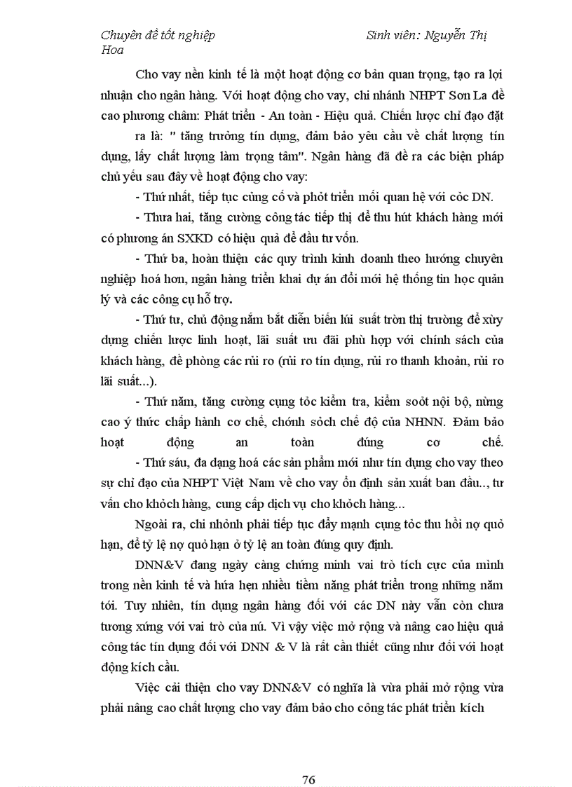 image for page Giải pháp nâng cao chất lượng cho vay các doanh nghiệp nhỏ và vừa tại Chi nhánh Ngân hàng phát triển
