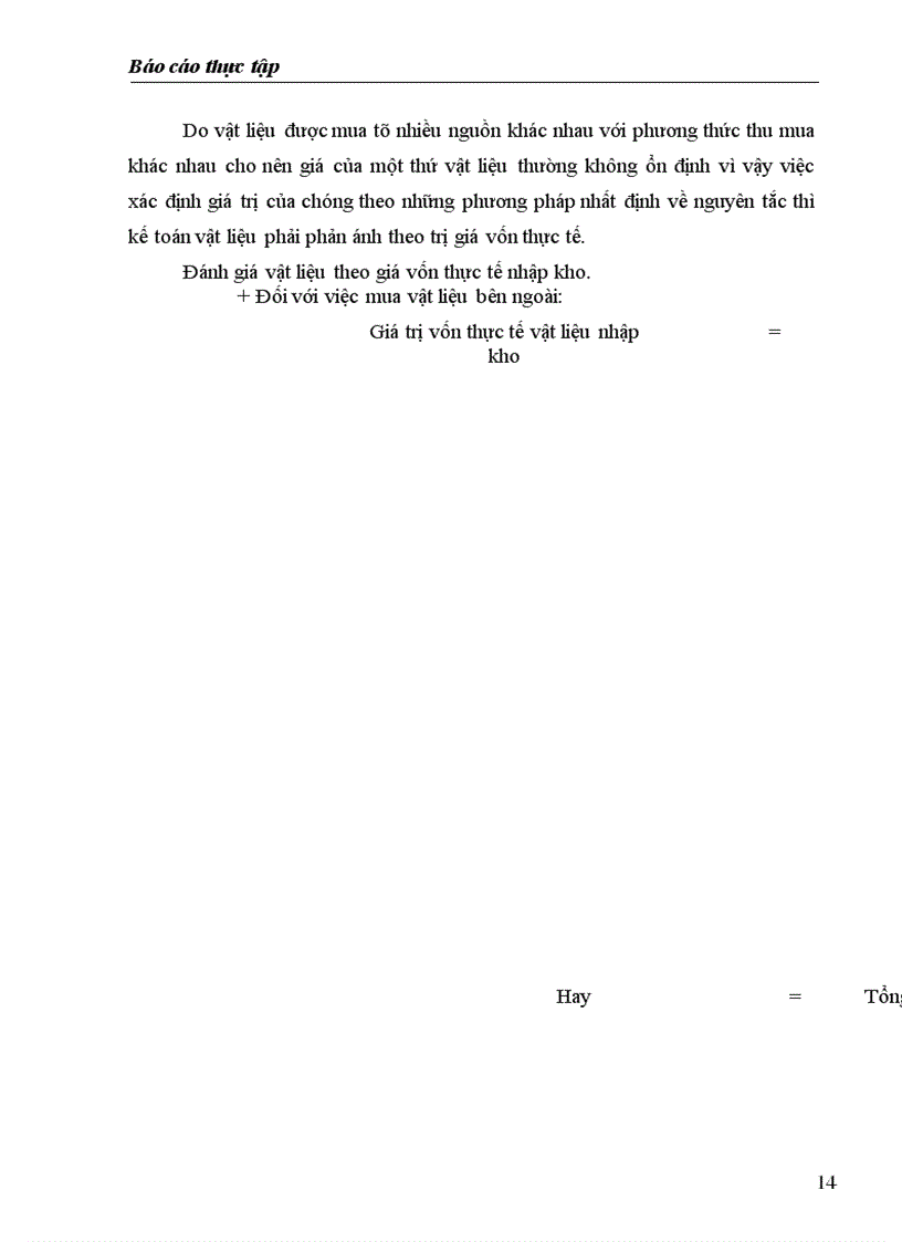 image for page Báo cáo thực tập tổng hợp Kế toán nhập nguyên vật liệu