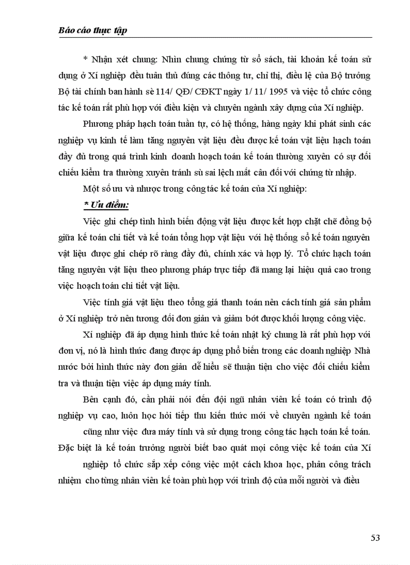 image for page Báo cáo thực tập tổng hợp Kế toán nhập nguyên vật liệu