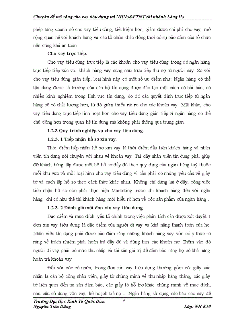 image for page Mở rộng cho vay tiêu dùng tại Ngân hàng Nông nghiệp và Phát triển nông thôn chi nhánh Láng Hạ