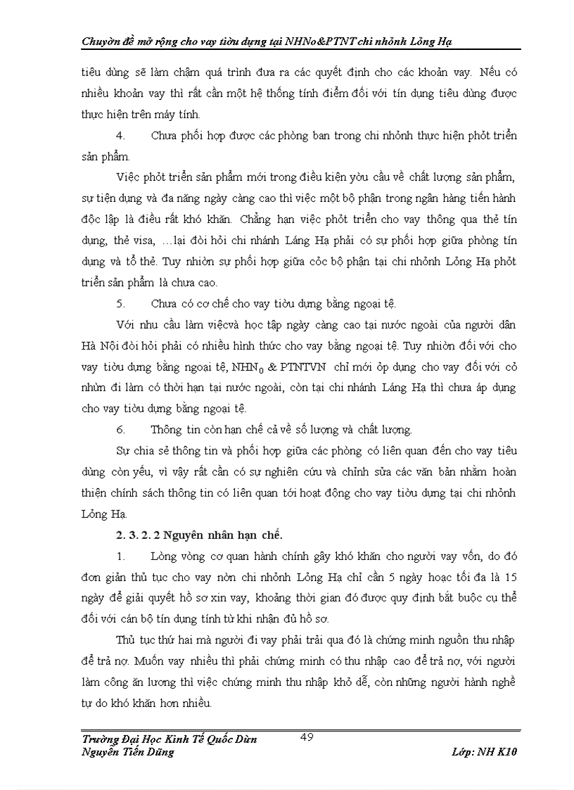 image for page Mở rộng cho vay tiêu dùng tại Ngân hàng Nông nghiệp và Phát triển nông thôn chi nhánh Láng Hạ