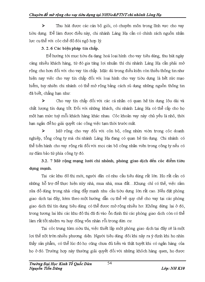 image for page Mở rộng cho vay tiêu dùng tại Ngân hàng Nông nghiệp và Phát triển nông thôn chi nhánh Láng Hạ