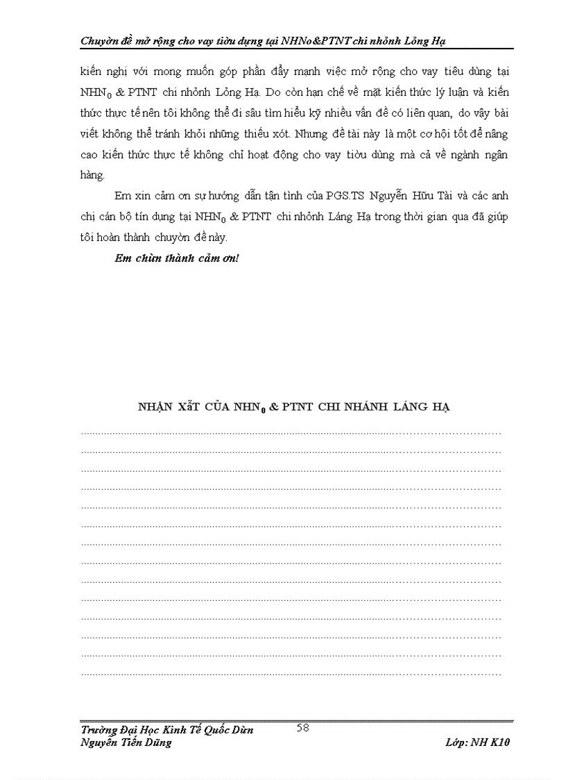 image for page Mở rộng cho vay tiêu dùng tại Ngân hàng Nông nghiệp và Phát triển nông thôn chi nhánh Láng Hạ