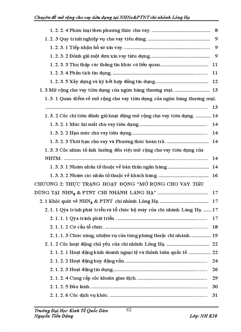 image for page Mở rộng cho vay tiêu dùng tại Ngân hàng Nông nghiệp và Phát triển nông thôn chi nhánh Láng Hạ