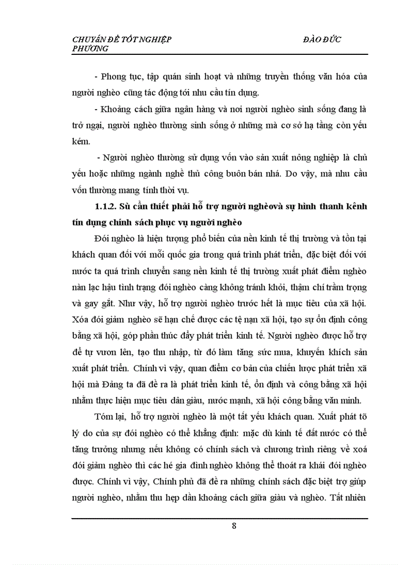 image for page Cho vay hộ nghèo tại Ngân hàng Chính sách xã hội Huyện Như Thanh Tỉnh Thanh Hoá - Thực trạng và giải pháp