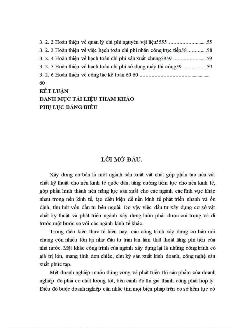 image for page Kế toán tập hợp chi phí sản xuất và tính giá thành sản phẩm xây lắp ở công ty CPĐT & XDCT CIENCO_128