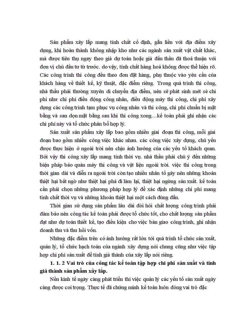 image for page Kế toán tập hợp chi phí sản xuất và tính giá thành sản phẩm xây lắp ở công ty CPĐT & XDCT CIENCO_128
