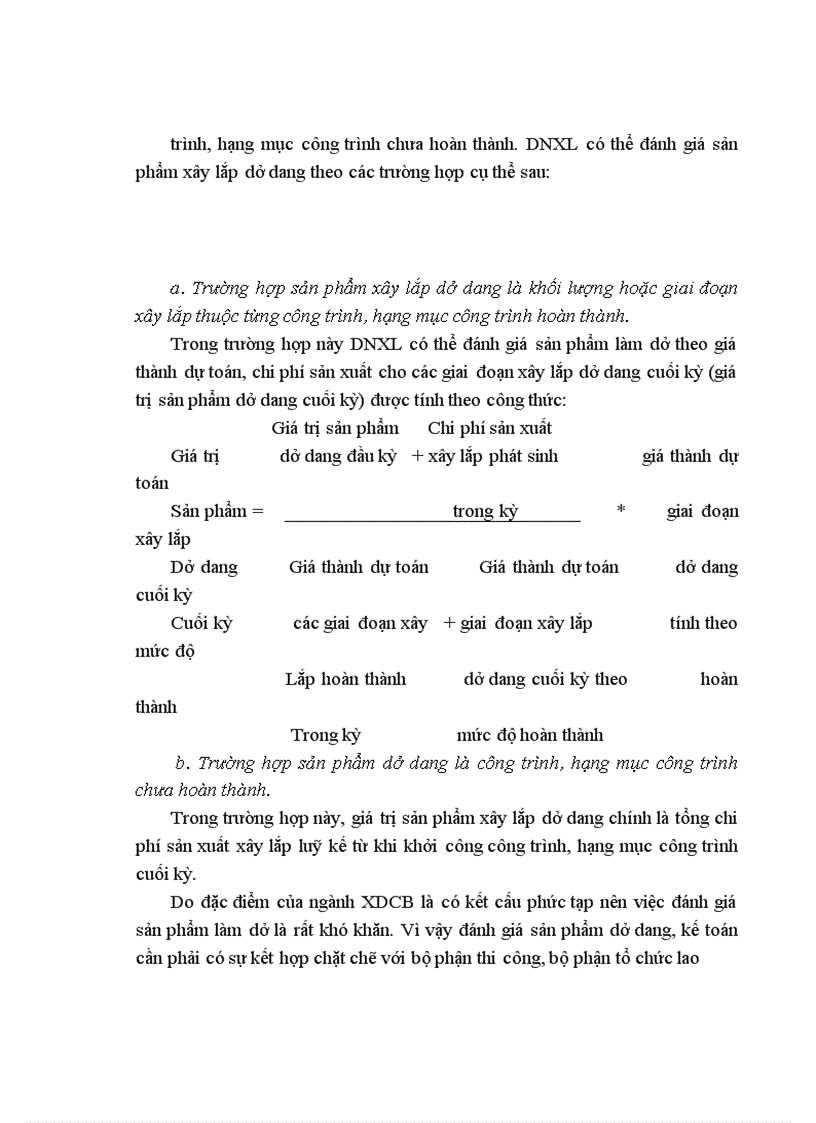 image for page Kế toán tập hợp chi phí sản xuất và tính giá thành sản phẩm xây lắp ở công ty CPĐT & XDCT CIENCO_128