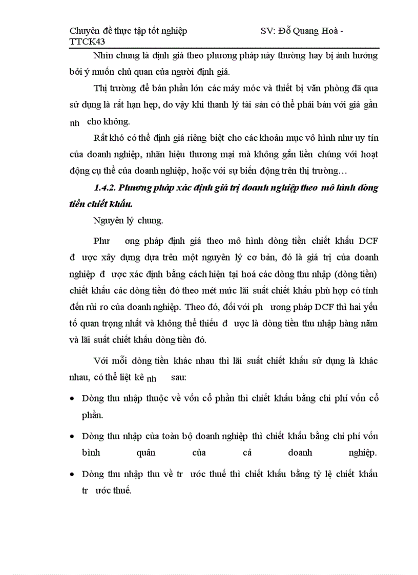 image for page Nghiên cứu về các phương pháp xác định giá trị doanh nghiệp