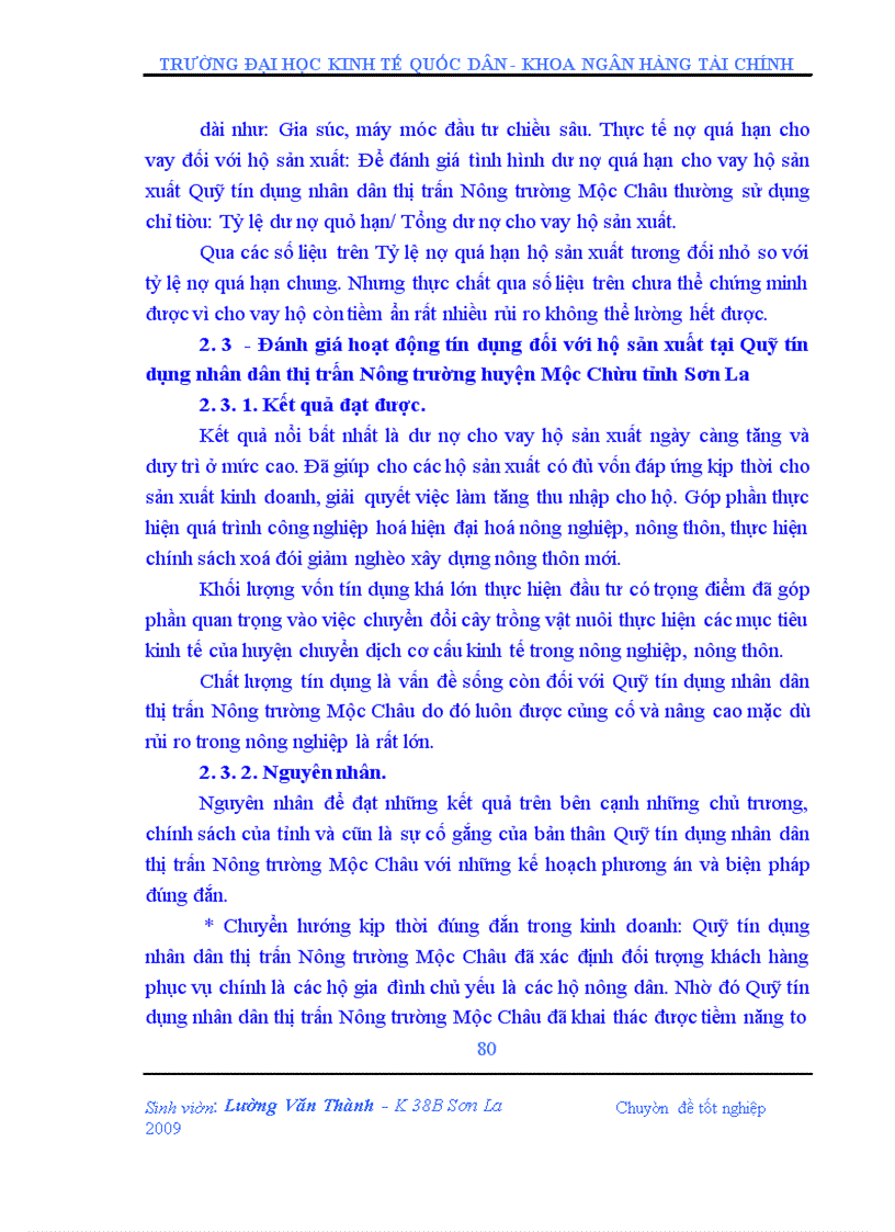 image for page Giải pháp nâng cao chất lượng tín dụng hộ sản xuất tại Quỹ tín dụng nhân dân thị trấn Nông trường huyện Mộc Châu tỉnh Sơn La