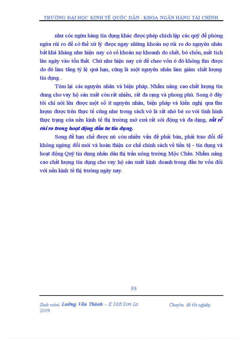 image for page Giải pháp nâng cao chất lượng tín dụng hộ sản xuất tại Quỹ tín dụng nhân dân thị trấn Nông trường huyện Mộc Châu tỉnh Sơn La