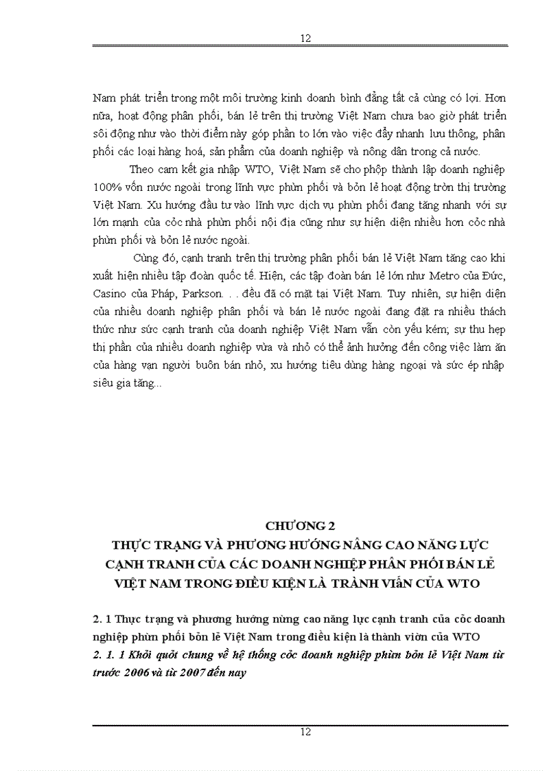 image for page Thực trạng năng lực cạnh tranh của các doanh nghiệp phân phối bán lẻ Việt Nam trong điều kiện là thành viên của WTO