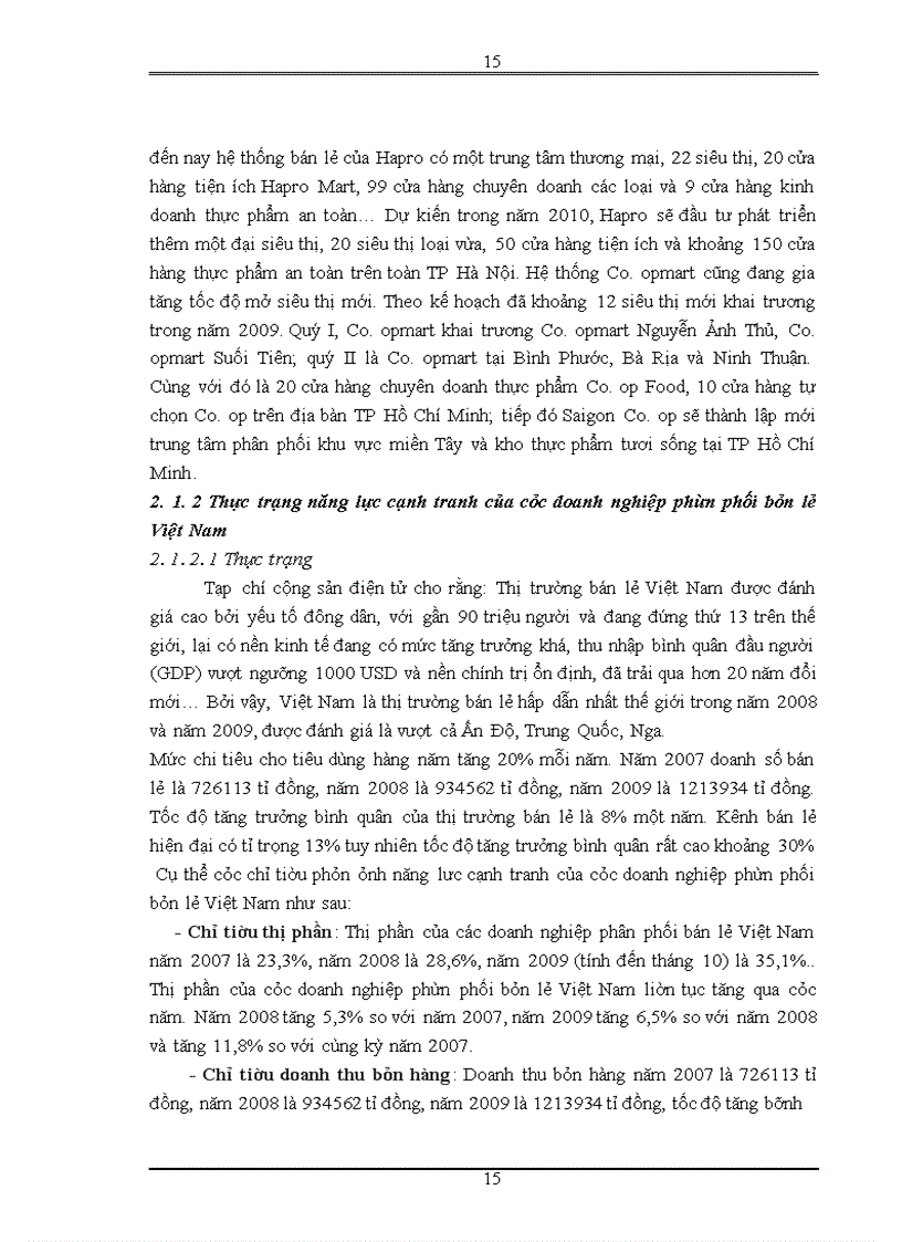 image for page Thực trạng năng lực cạnh tranh của các doanh nghiệp phân phối bán lẻ Việt Nam trong điều kiện là thành viên của WTO
