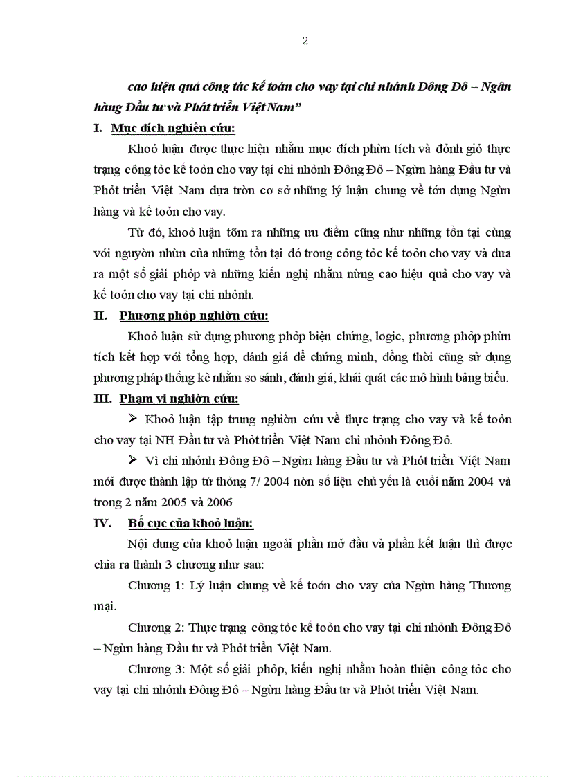 image for page Thực trạng và giải pháp nhằm hoàn thiện và nâng cao hiệu quả công tác kế toán cho vay tại chi nhánh Đông Đô – Ngân hàng Đầu tư và Phát triển Việt Nam