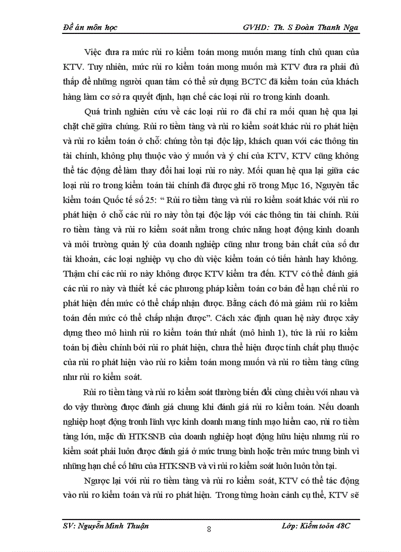 image for page Hoàn thiện đánh giá rủi ro kiểm toán trong kiểm toán báo cáo tài chính của kiểm toán độc lập Việt Nam