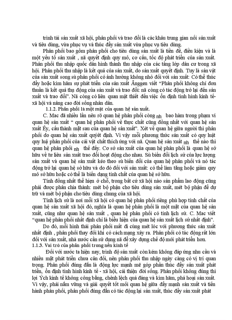 image for page Thực trạng quan hệ phân phối ở nước ta hiện nay