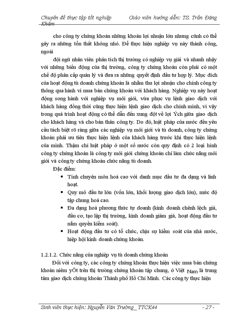 image for page Hoạt động Tự doanh của các công ty chứng khoán