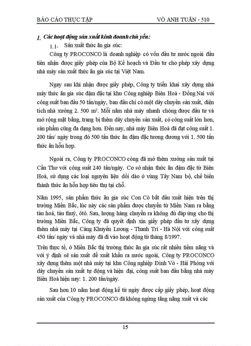 image for page Thực tập tại công ty PROCONCO