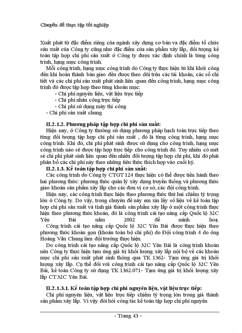 image for page Công tác kế toán tập hợp chi phí sản xuất và tính giá thành sản phẩm trong các doanh nghiệp xây lắp