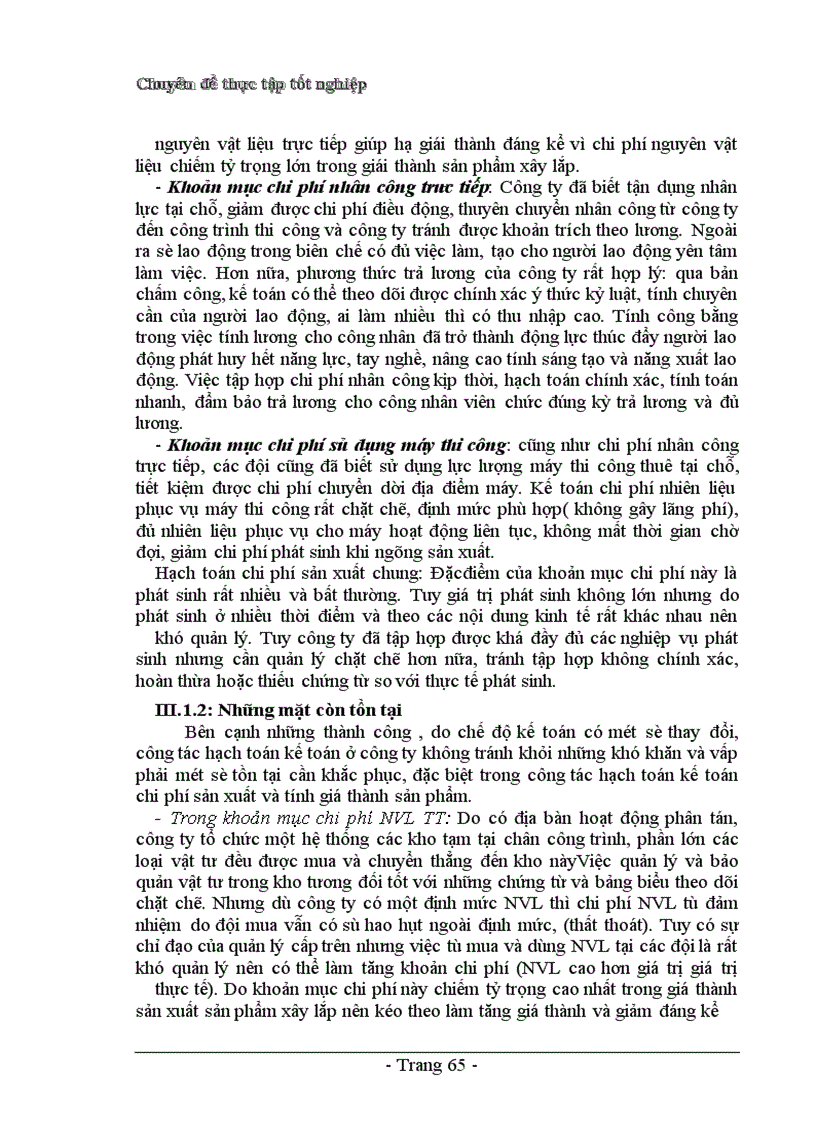 image for page Công tác kế toán tập hợp chi phí sản xuất và tính giá thành sản phẩm trong các doanh nghiệp xây lắp