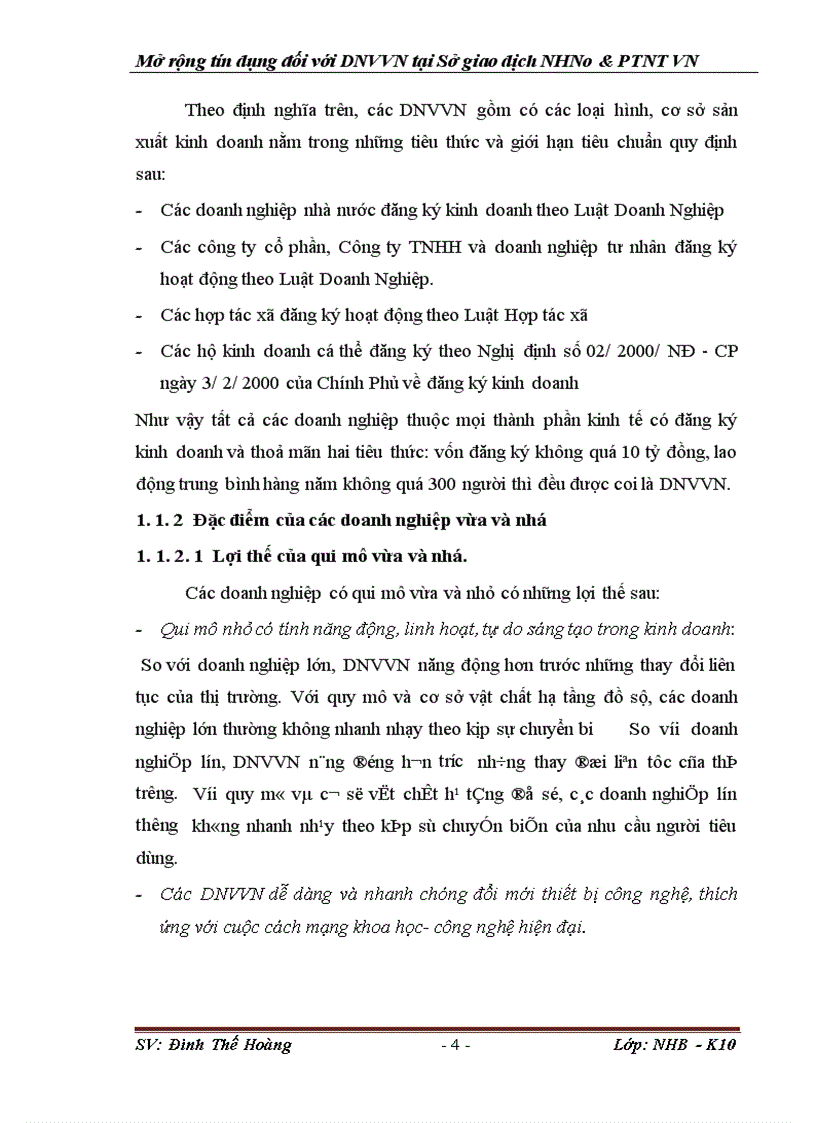image for page Giải pháp mở rộng tín dụng đối với các doanh nghiệp vừa và nhỏ tại SGD NHNo & PTNT VN