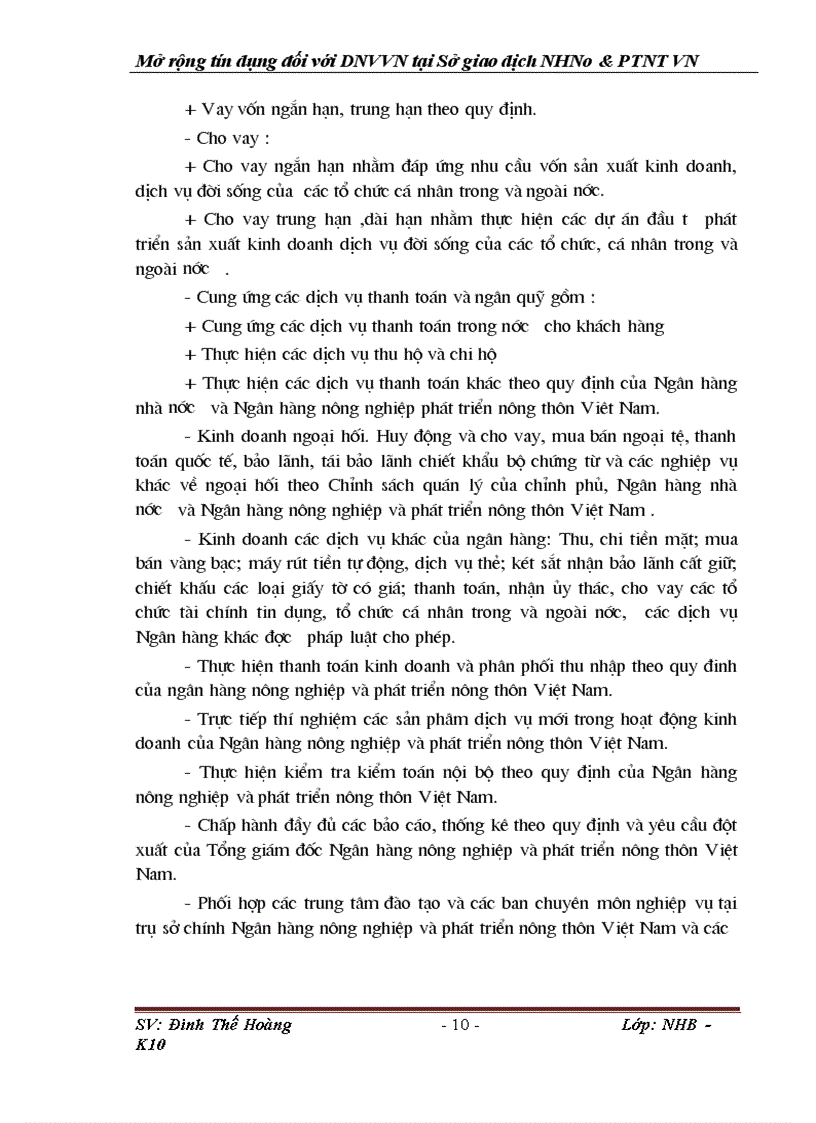 image for page Giải pháp mở rộng tín dụng đối với các doanh nghiệp vừa và nhỏ tại SGD NHNo & PTNT VN