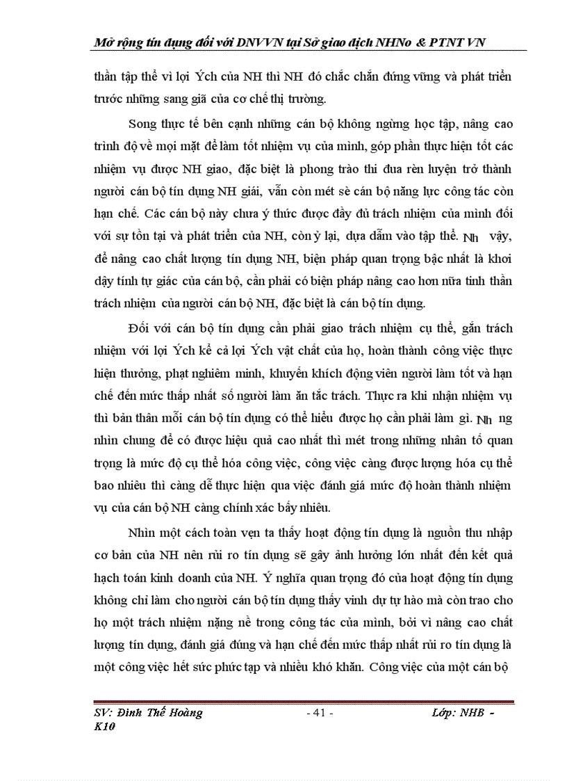 image for page Giải pháp mở rộng tín dụng đối với các doanh nghiệp vừa và nhỏ tại SGD NHNo & PTNT VN