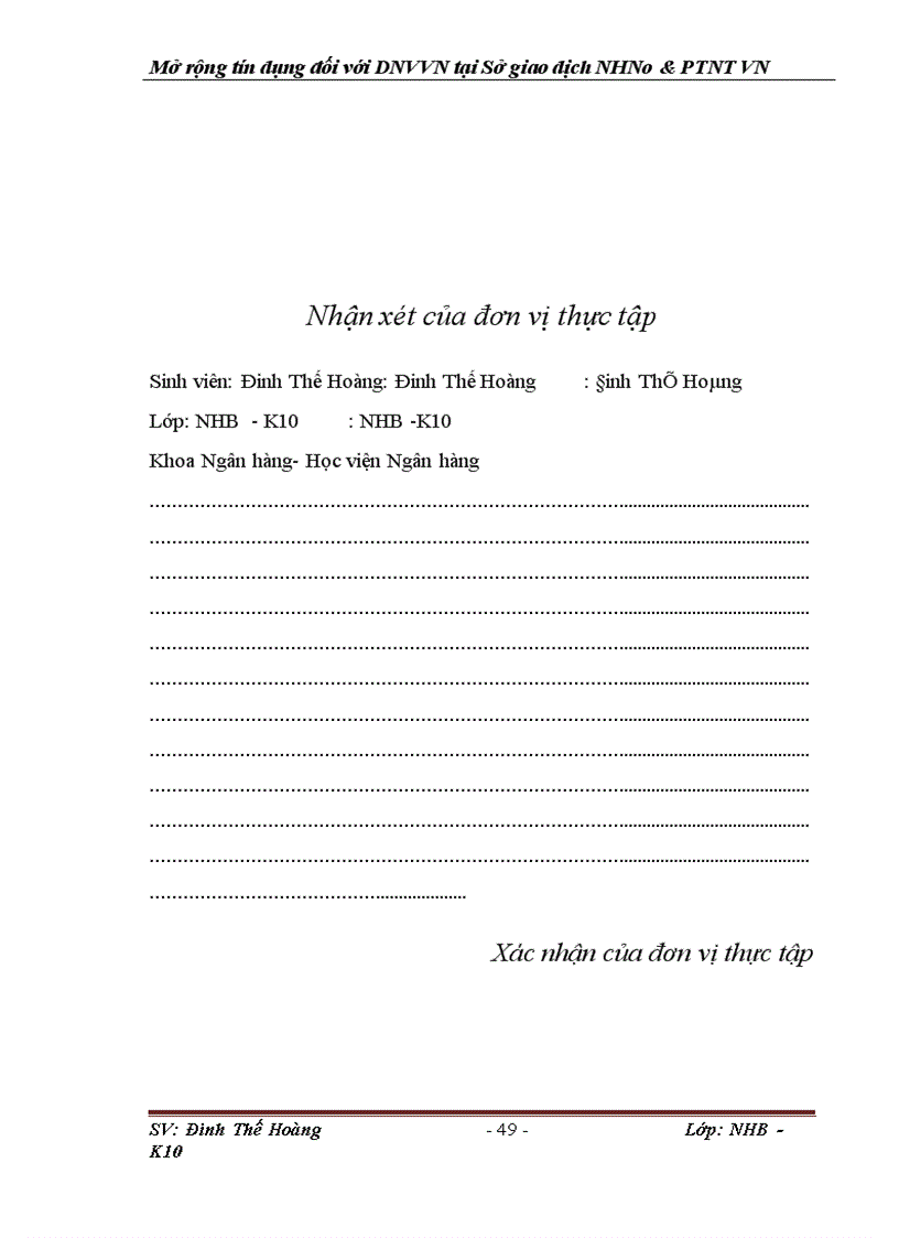 image for page Giải pháp mở rộng tín dụng đối với các doanh nghiệp vừa và nhỏ tại SGD NHNo & PTNT VN