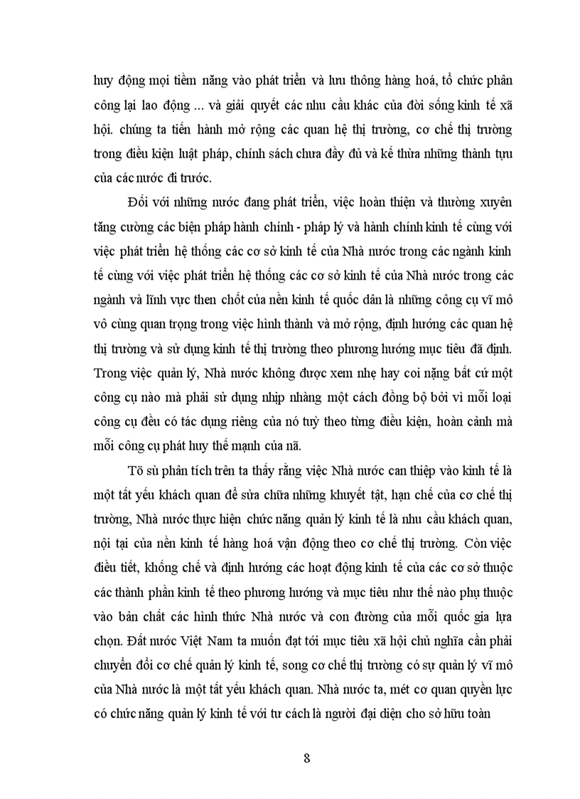 image for page Trình bày và phân tích lại hoạt động, tồn tại của cơ chế thị trường và sự quản lý của Nhà nước trong nền kinh tế thị trường.