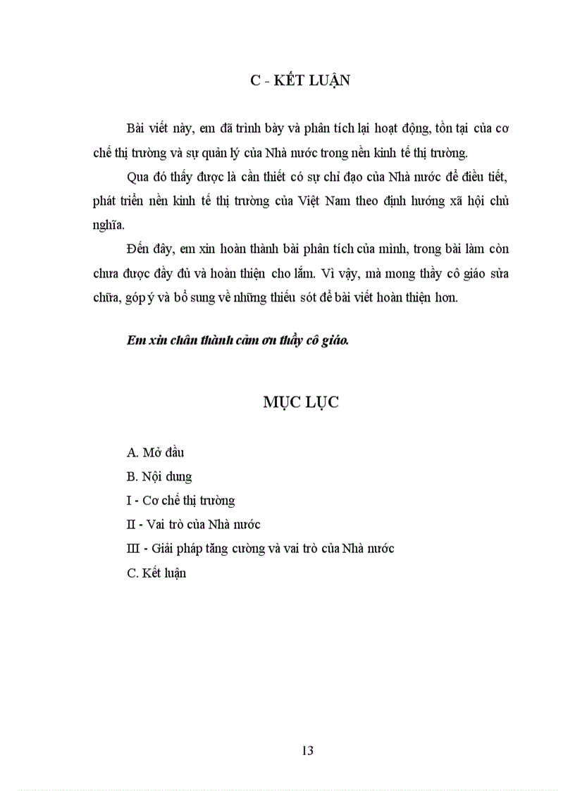image for page Trình bày và phân tích lại hoạt động, tồn tại của cơ chế thị trường và sự quản lý của Nhà nước trong nền kinh tế thị trường.